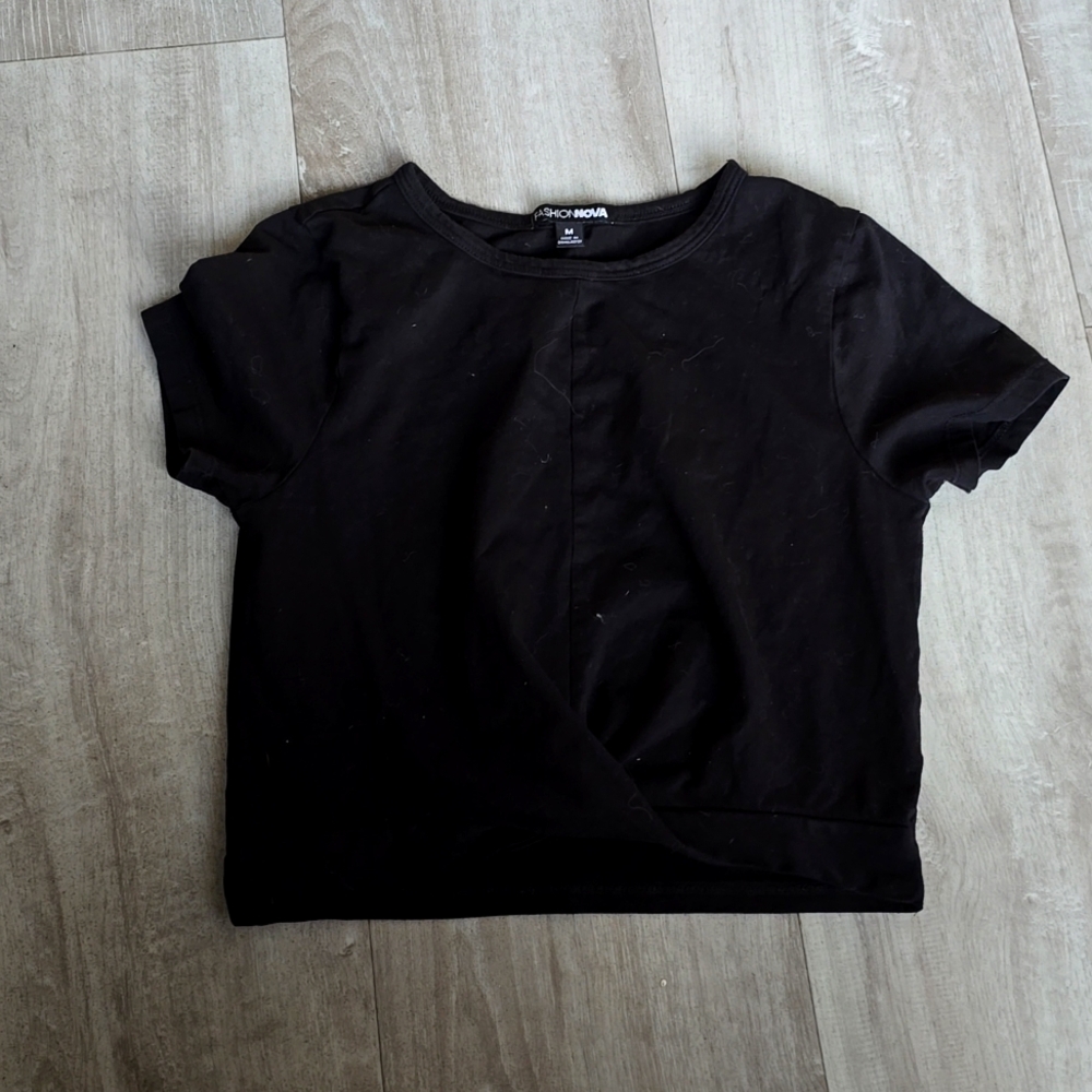 Black crop top